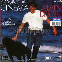 [Pochette de Comme au cinma (Alain DELON) - verso]