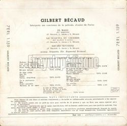 [Pochette de Casino de Paris (Gilbert BCAUD) - verso]