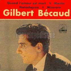 [Pochette de Quand l’amour est mort (Gilbert BCAUD)]