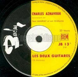 [Pochette de Les deux guitares (Charles AZNAVOUR)]