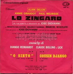 [Pochette de Lo zingaro "Le gitan" (B.O.F.  Films ) - verso]