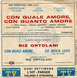 [Pochette de Con quale amore, con quanto amore "Tu peux ou tu peux pas" (B.O.F.  Films ) - verso]