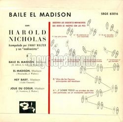 [Pochette de Baile el Madison con… (Harold NICHOLAS) - verso]