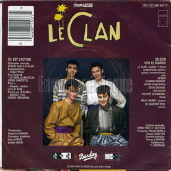 [Pochette de O est l’action ? (vivre ou mourir) (Le CLAN) - verso]