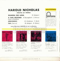 [Pochette de Guarda che luna (Harold NICHOLAS) - verso]