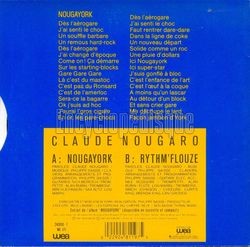 [Pochette de Nougayork (Claude NOUGARO) - verso]