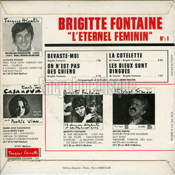 [Pochette de L’ternel fminin (Brigitte FONTAINE) - verso]