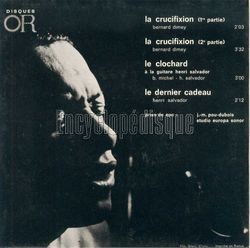 [Pochette de La crucifixion (Henri SALVADOR) - verso]