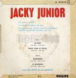 [Pochette de Le vent (Jacky JUNIOR) - verso]