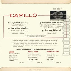 [Pochette de Sag warum (CAMILLO) - verso]