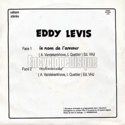 [Pochette de Le nom de l’amour (Eddy LEVIS) - verso]