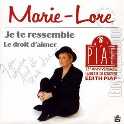 [Pochette de Je te ressemble (MARIE-LORE)]