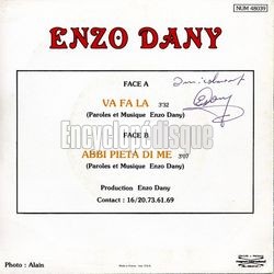 [Pochette de Va Fa La (Dany ENZO) - verso]