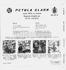 [Pochette de Canta Twist en francs (Petula CLARK) - verso]