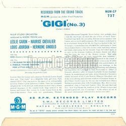 [Pochette de Gigi (No.3) (B.O.F.  Films ) - verso]