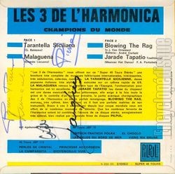 [Pochette de Malaguena (Les 3 DE L’HARMONICA) - verso]