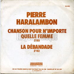 [Pochette de Chanson pour n’importe quelle femme (Pierre HARALAMBON)]