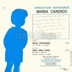 [Pochette de Mille lanternes (Maria CANDIDO) - verso]