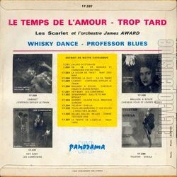 [Pochette de Le temps de l’amour (Les SCARLET) - verso]