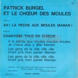 [Pochette de  la pche aux moules (Patrick BURGEL et le CHOEUR DES MOULES) - verso]