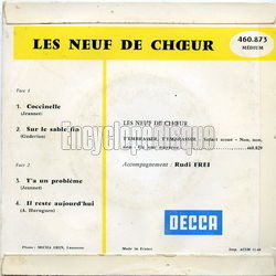 [Pochette de Coccinelle (Les NEUF DE CHOEUR) - verso]