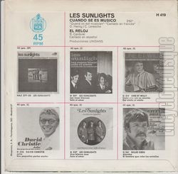 [Pochette de Quand on est musicien (Les SUNLIGHTS) - verso]