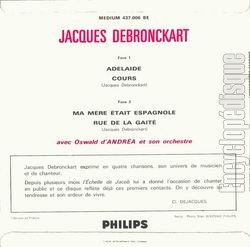 [Pochette de Adlade (Jacques DEBRONCKART) - verso]