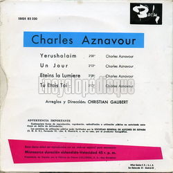 [Pochette de Yerushalam (Charles AZNAVOUR) - verso]