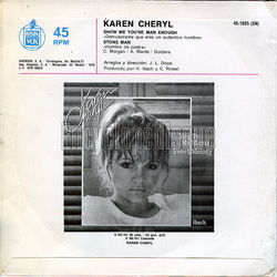 [Pochette de Show me you’re man enough (Karen CHERYL) - verso]