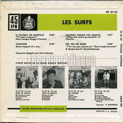 [Pochette de Si tuviera un martillo "Si j’avais un marteau" (Les SURFS) - verso]