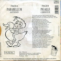 [Pochette de Parabellum - Pigalle (COMPILATION) - verso]