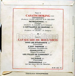 [Pochette de Casatschoking (Andr LABOLE et ses CANULARS FOLK SINGERS) - verso]