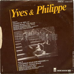 [Pochette de Courir in veo (YVES & PHILIPPE) - verso]