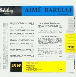 [Pochette de Marie, Marie (Aim BARELLI) - verso]