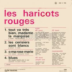 [Pochette de Tout va trs bien Madame la Marquise (Les HARICOTS ROUGES) - verso]