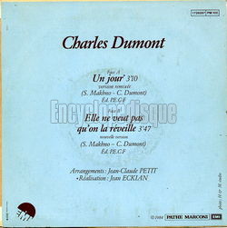 [Pochette de Un jour (Charles DUMONT) - verso]