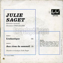 [Pochette de Chansons sur mesure (Julie SAGET) - verso]