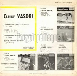 [Pochette de Caroline est sympa (Claude VASORI) - verso]