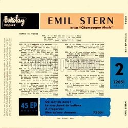 [Pochette de Champagne music - N2 (Emil STERN) - verso]