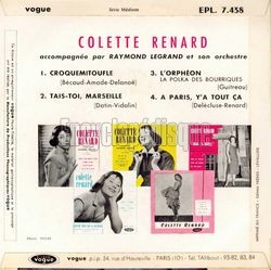 [Pochette de Croquemitoufle - N7 (Colette RENARD) - verso]