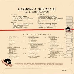 [Pochette de Harmonica hit-parade (TRIO RAISNER) - verso]