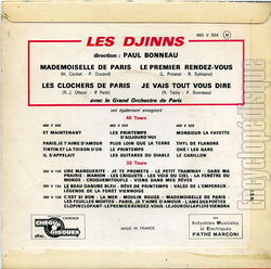 [Pochette de Mademoiselle de Paris (Les DJINNS) - verso]