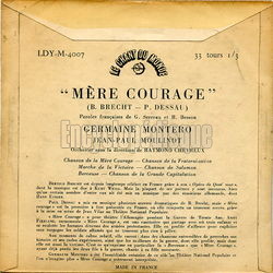 [Pochette de Mre Courage (Germaine MONTERO) - verso]