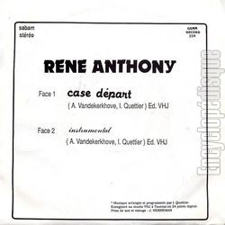 [Pochette de Case dpart (Ren ANTHONY) - verso]