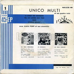 [Pochette de Le chant des moissons (UNICO MULTI) - verso]