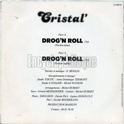 [Pochette de Drog’n’roll (CRISTAL (3)) - verso]