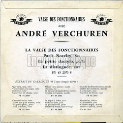 [Pochette de La valse des fonctionnaires (Andr VERCHUREN) - verso]