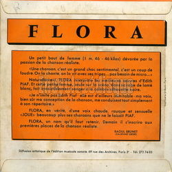 [Pochette de La foule (The SHAMROCK’S et FLORA) - verso]