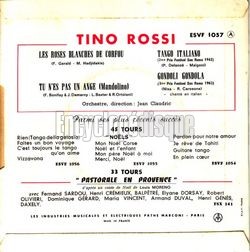 [Pochette de Les roses blanches de Corfou (Tino ROSSI) - verso]