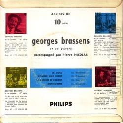 [Pochette de Le cocu (Georges BRASSENS) - verso]